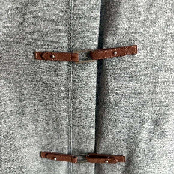 Kenar Longline Wool Coat Equestrian Faux Leather Toggle Closure Medium - Picture 3 of 9